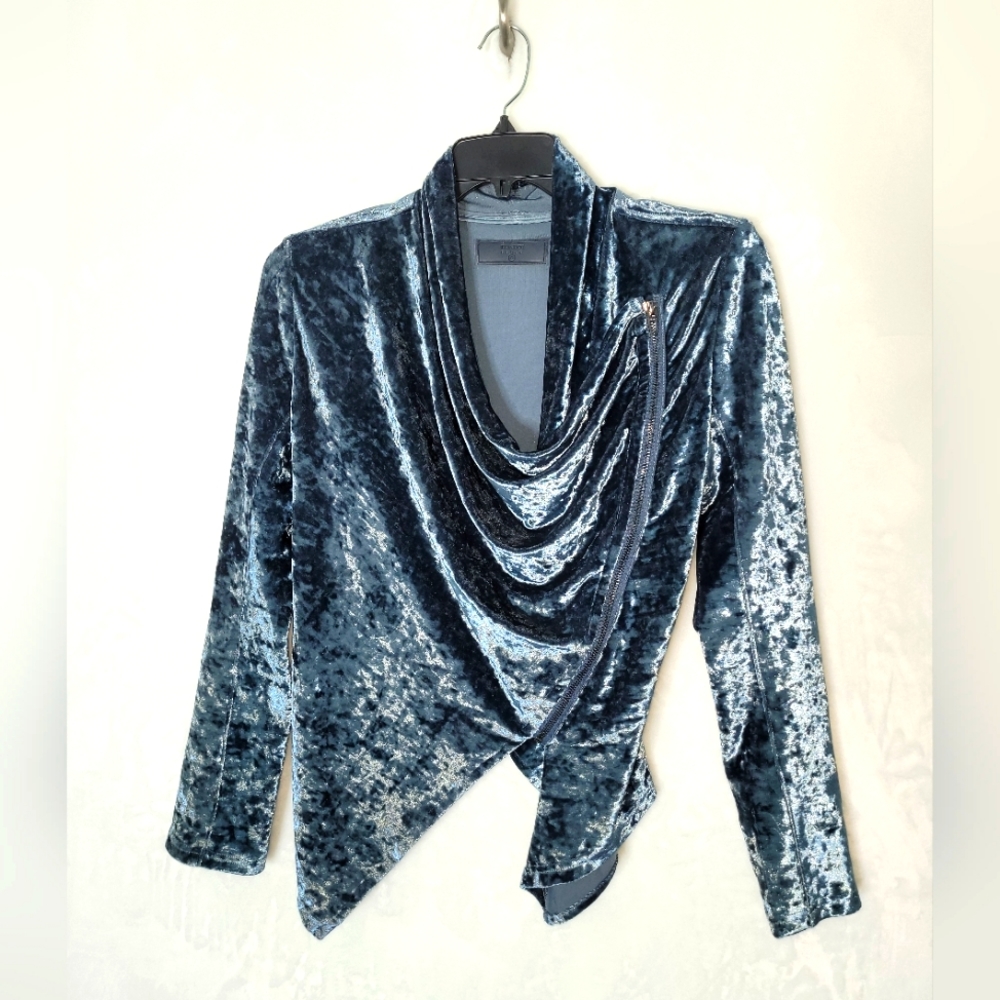 BLANKNYC Crushed Velvet Jacket.